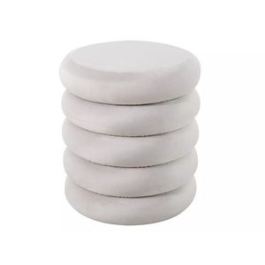 Taburet Calvi Velvet s úložným prostorem světle béžový vyobraziť