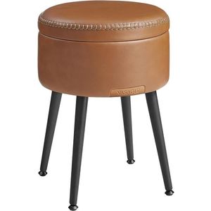 Taburet s úložným prostorem Vasagle Edgar hnědý vyobraziť