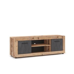TV stolek Luna 140 cm dub Matera světlý/antracit vyobraziť