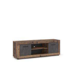 TV stolek Luna 140 cm dub Matera tmavý/antracit vyobraziť