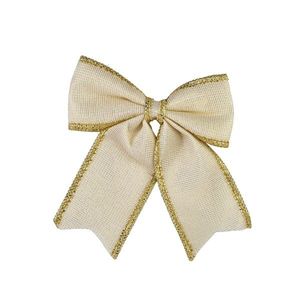 Vánoční dekorativní mašle Santa Lila 18x20 cm béžová vyobraziť