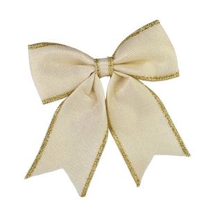 Vánoční dekorativní mašle Santa Lila 24x26 cm béžová vyobraziť