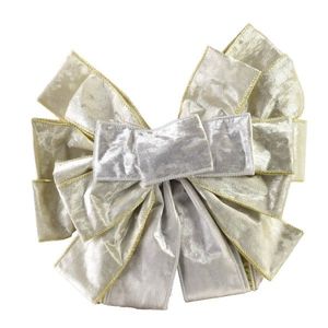 Vánoční dekorativní mašle Santa Lila 32x130 cm světle béžová vyobraziť