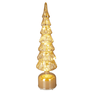 Vánoční LED světelná dekorace s časovačem Arin 40 cm zlatá vyobraziť