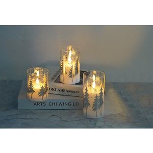 Vánoční LED svíčka Nikolao I 7, 5x12, 5 cm bílá vyobraziť