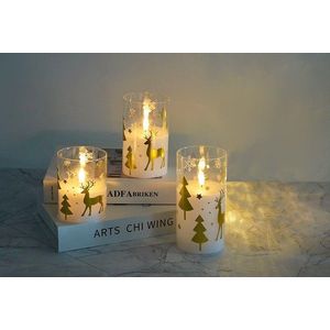 Vánoční LED svíčka Nikolao II 7, 5x12, 5 cm bílá vyobraziť