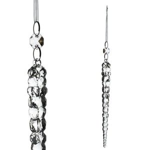 Vánoční ozdoba SANTA LILA Rampouch 20 cm průhledná vyobraziť