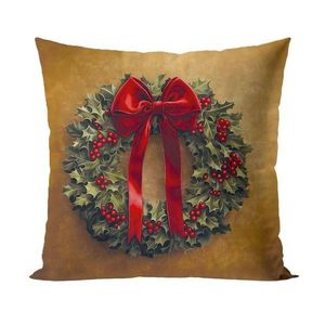 Vánoční povlak na polštář Elegant Garland 40x40 cm zlatý vyobraziť