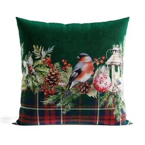Vánoční povlak na polštář Garland 40x40 cm zelený vyobraziť