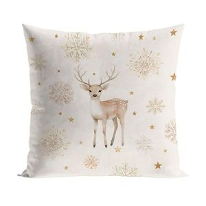Vánoční povlak na polštář Magic Deer 40x40 cm krémový vyobraziť