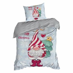 Vánoční povlečení z mikrovlákna Beiner 140x200 + 70x80 cm šedé vyobraziť