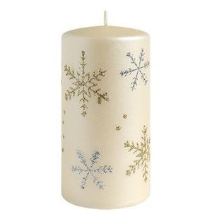 Vánoční svíčka FROST 17, 5 cm krémová vyobraziť