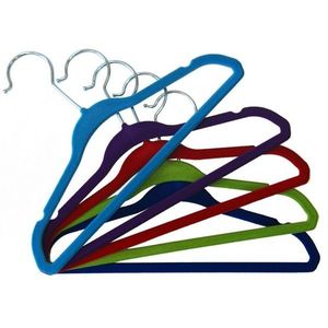 Velúrový vešiak Mini sada 5 kusov - mix farieb vyobraziť