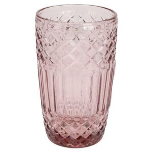 Vysoká sklenice ROSIE 380 ml růžová vyobraziť