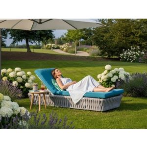 Záhradné lehátko Corda šedé vyobraziť