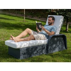 Záhradné lehátko Matto šedé vyobraziť