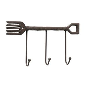 Zahradní litinový věšák Rake Tibeta hnědý vyobraziť
