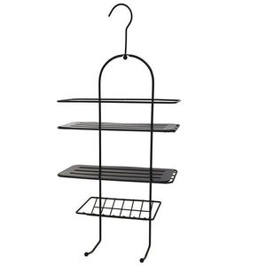 Závěsná koupelnová polička Lico černá vyobraziť