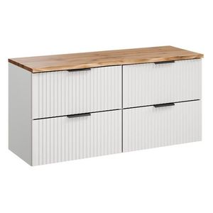 Závěsná skříňka Casad Nature s deskou 120 cm bílá/dub wotan vyobraziť