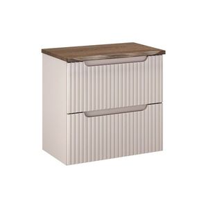 Závěsná skříňka pod umyvadlo Nova Cashmere Nature s deskou 60 cm kašmírová/dub casella vyobraziť