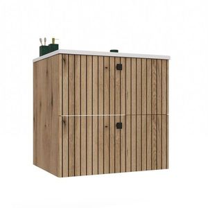 Závěsná skříňka s umyvadlem TIGO 2S 60 cm dub evoke vyobraziť