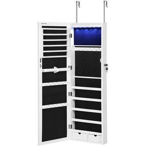 Závesná šperkovnica Wade biela/čierna vyobraziť