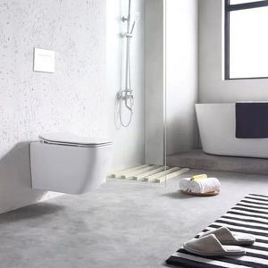 Závěsná WC mísa s prkénkem Martin Slim bílá vyobraziť