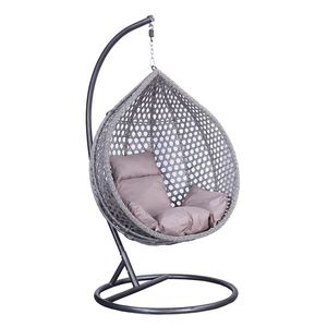 Závěsné houpací křeslo Houseland Imogen šedé XL vyobraziť
