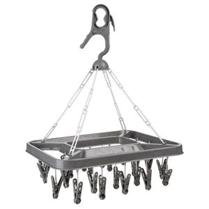 Závěsný sušák na prádlo Easy s kolíčky šedý vyobraziť