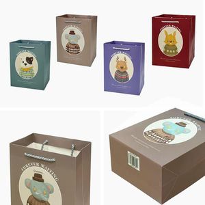 Papierová darčeková taška TORO 40x30x12cm MIX zvieratká vyobraziť