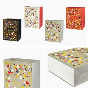 Papierová darčeková taška TORO 32x26x12cm MIX srdce vyobraziť