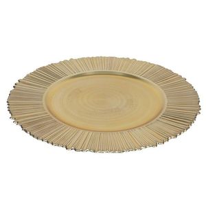 HIT Dekoračný tanier 33cm zlatý vyobraziť