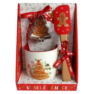 Vianočný darčekový set 3ks TORO hrnček, vykrajovač, stierka vyobraziť