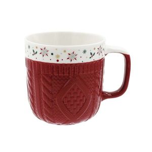 Vianočný keramický hrnček TORO 330ml vínový vyobraziť