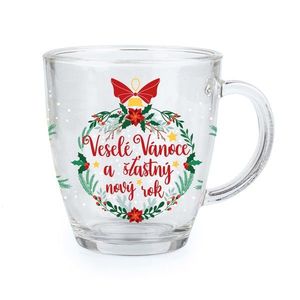 Sklenený hrnček TORO 350ml Veselé Vánoce vyobraziť