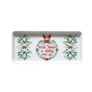 Melamínový servírovací podnos TORO 35x16, 5cm veselé vánoce vyobraziť