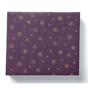 PROCOS VIANOČNÉ OBRÚSKY TMAVO FIALOVÉ 3VRSTVOVÉ 33X33CM vyobraziť