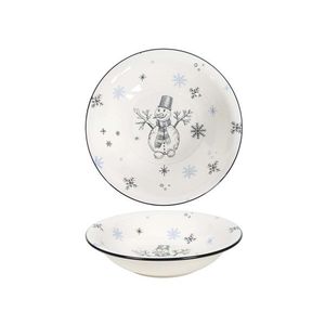 HIT Keramický hlboký tanier 21cm snehuliak vyobraziť
