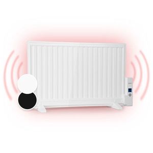 OneConcept Wallander, olejový radiátor, 800 W, termostat, olejové vyhrievanie, ultra plochý dizajn, biely vyobraziť