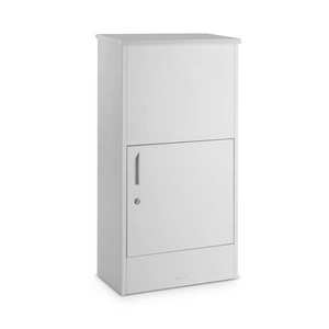 Blumfeldt London White, poštová schránka na balík, oceľ, ukotvenie do zeme, okrúhly zámok vyobraziť