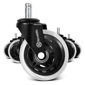 OneConcept Kolieska na kancelárske stoličky, 5 koliesok, 10 × 22 mm, otočné o 360°, vymeniteľné, bez škrabancov vyobraziť