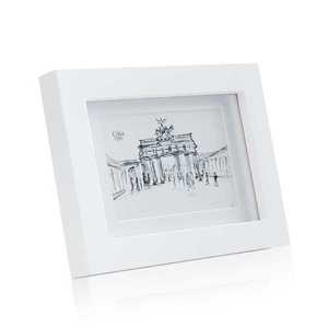 Casa Chic Everton, rám na obrázky, obdĺžnikový, fotky 14 x 9 cm, pasparta, sklo vyobraziť