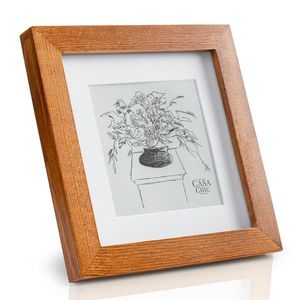 Casa Chic Bristol, rám na obrázky, sklo, 15 x 15 cm s paspartou, pravé drevo vyobraziť