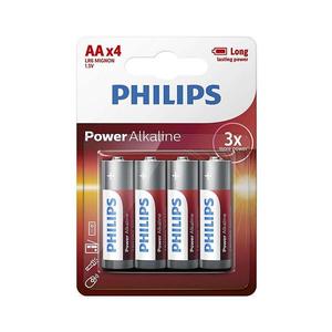 Philips LR6P4B/10 - 4 ks alkalické baterie AA POWER ALKALINE 1, 5V 2600mAh Phil-LR6P4B/10 vyobraziť
