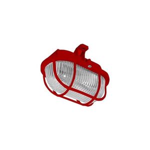 Vonkajšie stropné svietidlo OVAL 1xE27/60W/230V IP44 červená SOP-60/RR vyobraziť