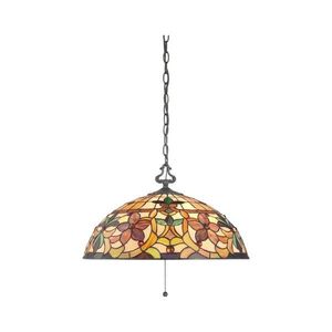 Elstead QZ-KAMI-P - Luster na reťazi Tiffany KAMI 3xE27/60W/230V QZ-KAMI-P vyobraziť