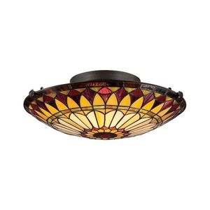 Elstead QZ-WEST-END-F - Stropné svietidlo Tiffany WEST 2xE27/75W/230V QZ-WEST-END-F vyobraziť
