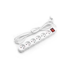 B.V. - Predlžovací kábel s vypínačom 6Z 5m biela 200001FIL vyobraziť