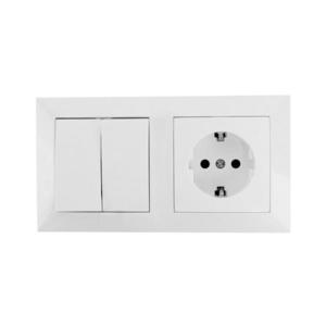 B.V. - Spínač domový so zásuvkou 1x16A/250V 240100LUU vyobraziť