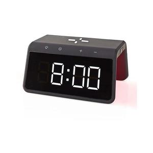 WCACQ30BK - Budík s LCD a bezdrôtovou nabíjačkou 15W/5V čierny WCACQ30BK vyobraziť